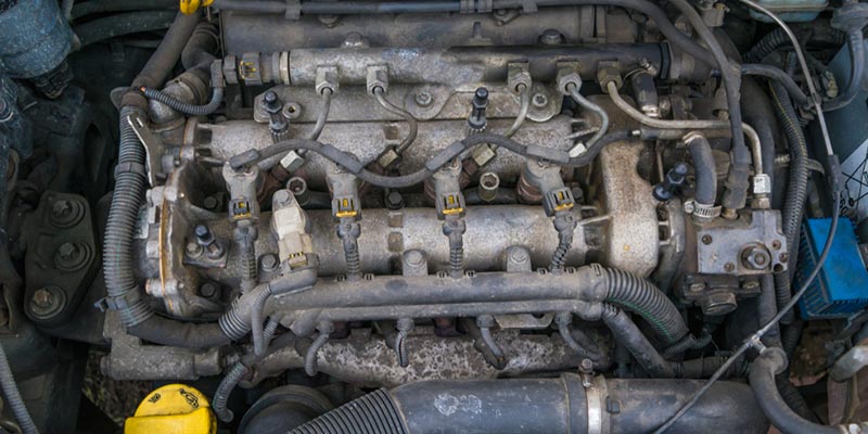 signs of a cracked engine block